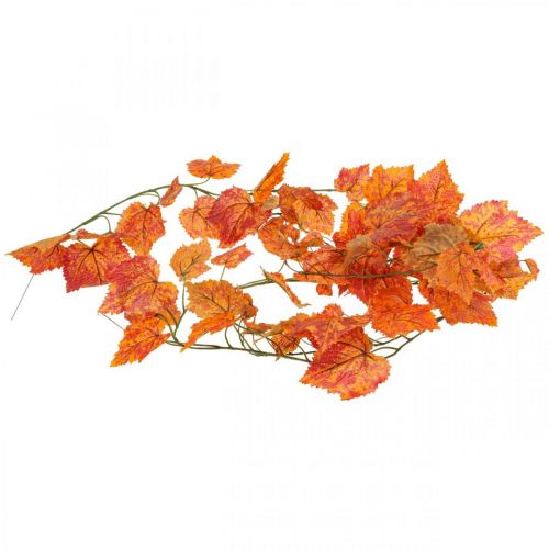 Floristik24 Vine leaves garland leaves garland red orange autumn L210cm