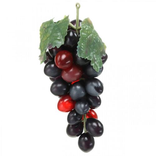 Floristik24 Decorative grapes Black Decorative fruit Artificial grapes 15cm