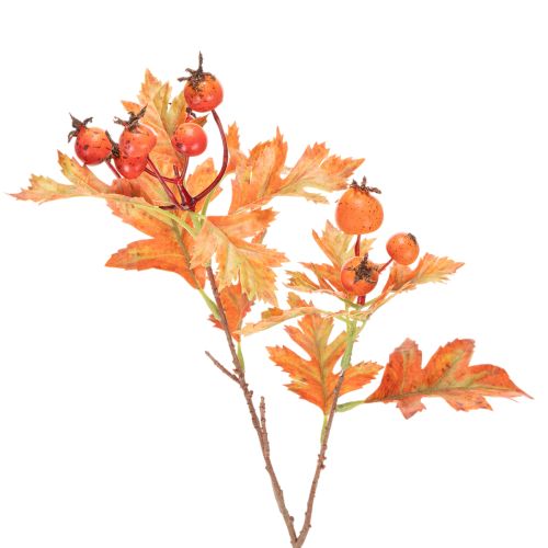 Artificial Hawthorn Branch with Leaves and Berries 62cm buy online | Floristik24.co.uk