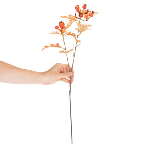 Artificial Hawthorn Branch with Leaves and Berries 62cm | Floristik24.co.uk