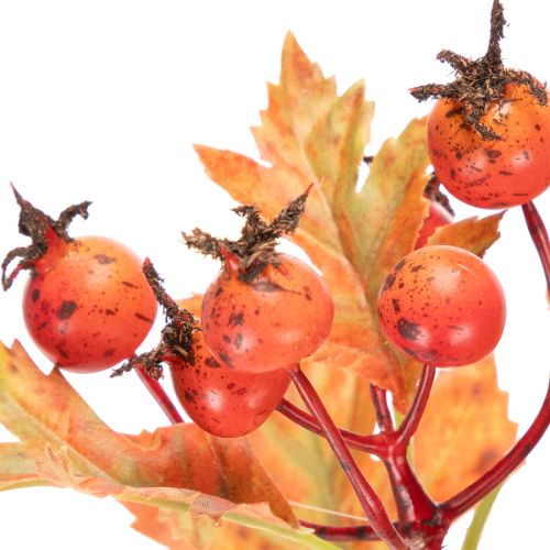 Artificial Hawthorn Branch with Leaves and Berries 62cm | Floristik24.co.uk