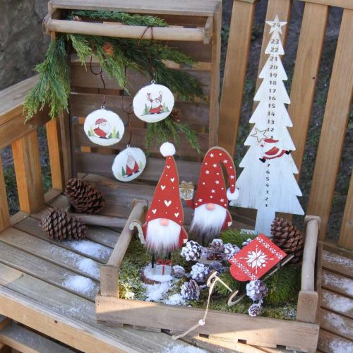 Floristik24 Deco advent calendar numbers fir tree metal H50.5cm