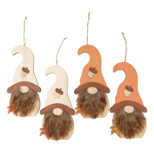 Floristik24 Gnome Pendant Wooden Decoration Autumn Gnome 21×10.5cm 4 pcs