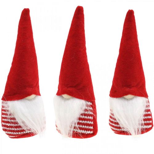 Floristik24 Deco elf, Christmas decoration, Advent H17cm B6cm 3pcs