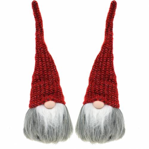 Floristik24 Decorative pixies with woolen hat 11cm H31cm 2pcs