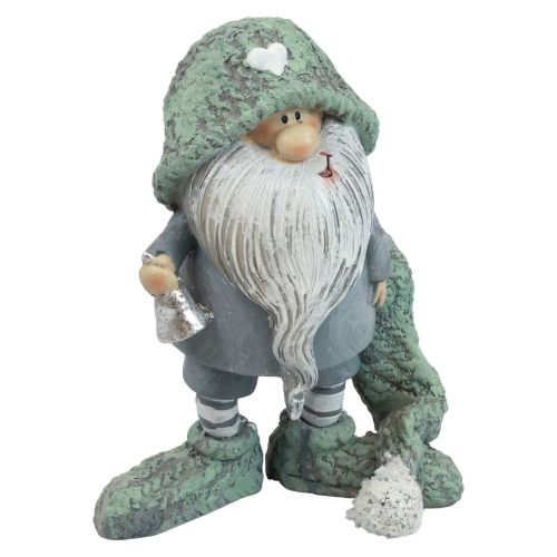 Product Gnome Christmas gnome decorative figure gray green 10.5×7×14cm