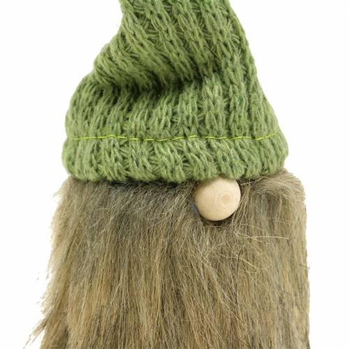 Floristik24 Gnome with wool hat green 21cm 2pcs