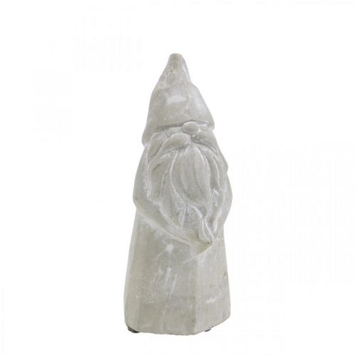 Floristik24 Decorative figure elf concrete Santa Claus gray H18.5cm