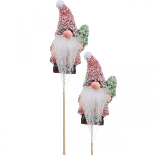 Decoration gnome Santa Claus decorative plug Christmas 10cm 4 pcs