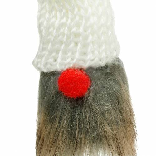 Product Gnome to stick with knitted hat red, white, gray 11–13cm L34–35.5cm 12pcs