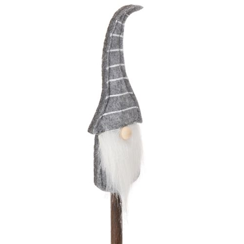 Gnome Decoration Figures with Striped Hats on Wooden Sticks 46cm Set of 6 | Floristik24.co.uk
