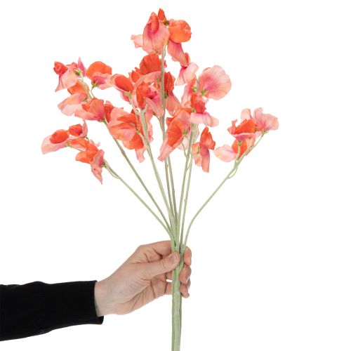 Product Artificial sweet pea branch, romantic decoration for living room or bathroom, 68cm, 3 pieces