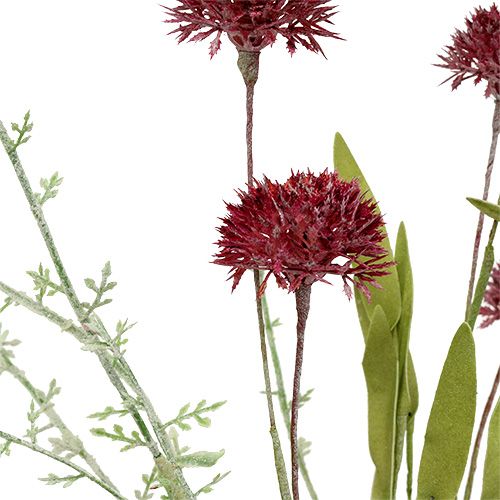 Floristik24 Meadow flowers red L60cm 3pcs