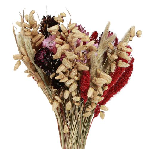Product Wildflower bouquet dried flowers in natural pink L30cm