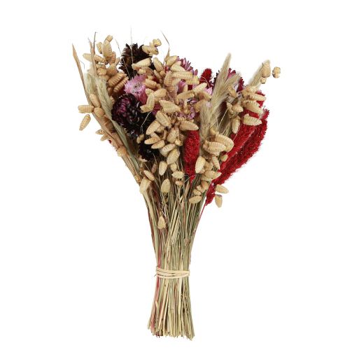 Product Wildflower bouquet dried flowers in natural pink L30cm
