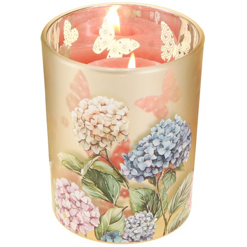 Product Elegant candle holder with floral motifs for cozy room decoration, 12.5cm, 2 pieces.