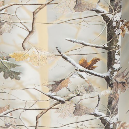Glass Lantern with Winter Forest Branch Design, Gold Interior, 12cm | Floristik24.co.uk