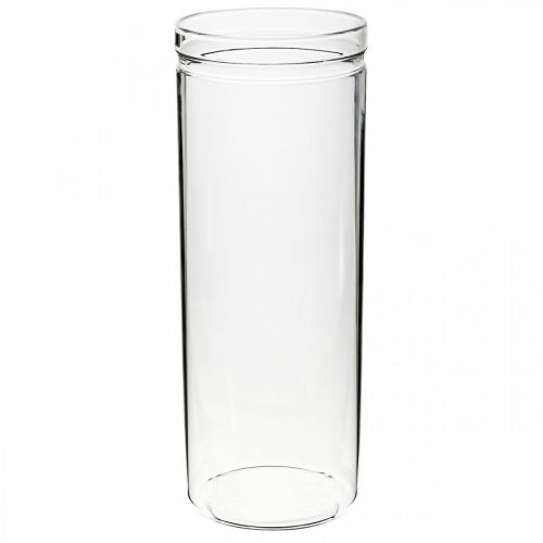 Product Flower vase, glass cylinder, glass vase round Ø10cm H27cm
