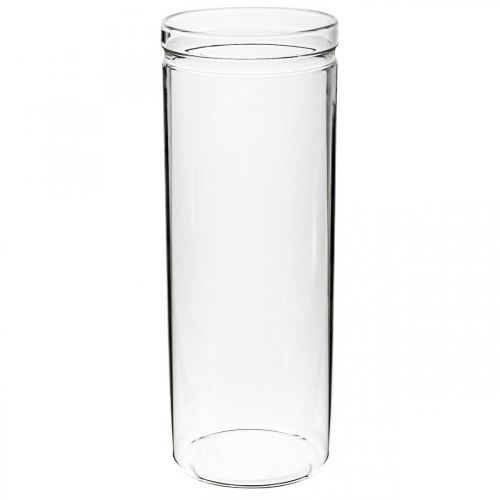 Floristik24 Flower vase, glass cylinder, glass vase round Ø10cm H27cm