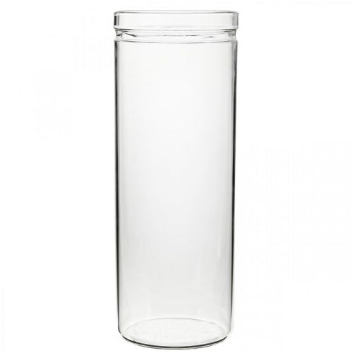 Product Flower vase, glass cylinder, glass vase round Ø10cm H27cm