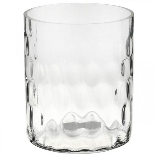 Floristik24 Lantern glass, flower vase, glass vase round Ø11.5cm H13.5cm