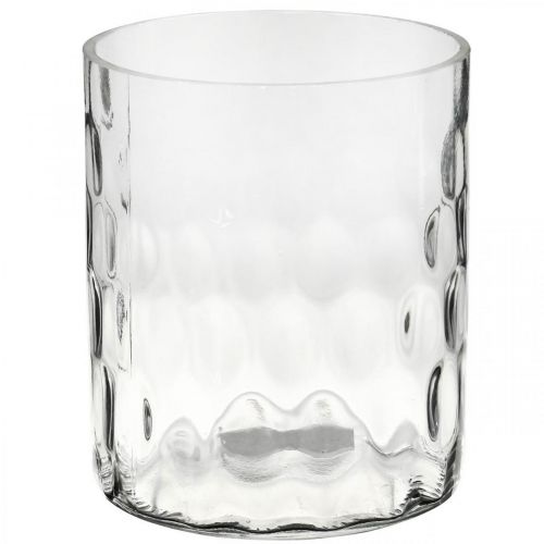 Product Lantern glass, flower vase, glass vase round Ø11.5cm H13.5cm