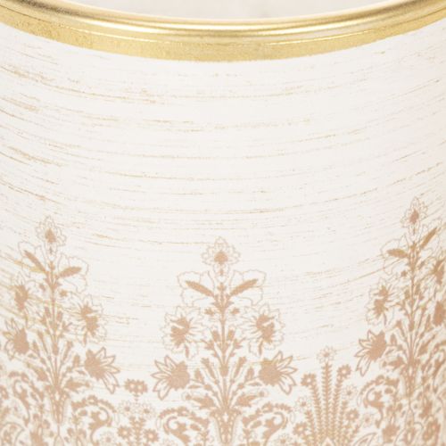 Lantern glass tealight holder floral pattern Ø8cm H9cm 2pcs | Floristik24.co.uk
