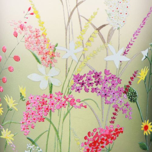 Floristik24 Lantern glass with colorful flowers summer H12.5cm 3 pcs
