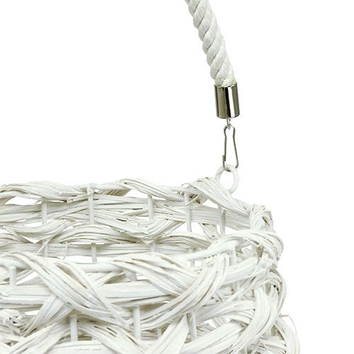 Floristik24 Lantern braided Ø20cm H50cm white