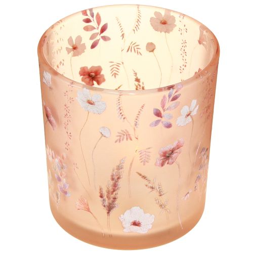 Product Elegant candle holder with a delicate floral design for harmonious room decor, 8cm, 4 pieces