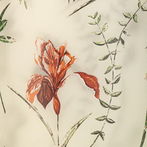 Product Glass tealight holder, floral design for cozy moments in the home, 18cm