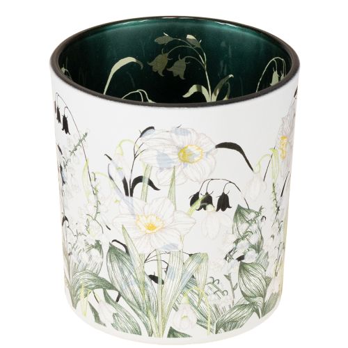 Decorative glass lantern with leaf design for stylish home accents, 8cm, 4 pieces