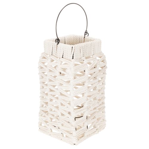 Hanging lantern, summer decoration, lantern, macramé H35.5cm W19cm