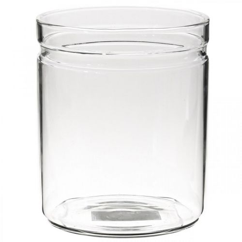 Floristik24 Flower vase, glass cylinder, glass vase round Ø10cm H12cm