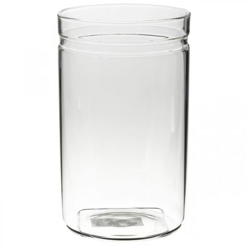 Floristik24 Flower vase, glass cylinder, glass vase round Ø10cm H16.5cm