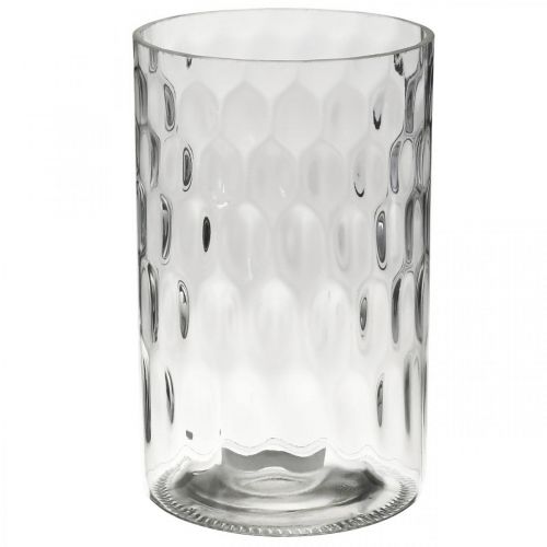 Product Flower vase, glass vase, candle glass, glass lantern Ø11.5cm H18.5cm