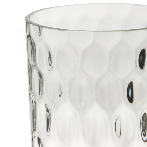 Product Flower vase, glass vase, candle glass, glass lantern Ø11.5cm H18.5cm