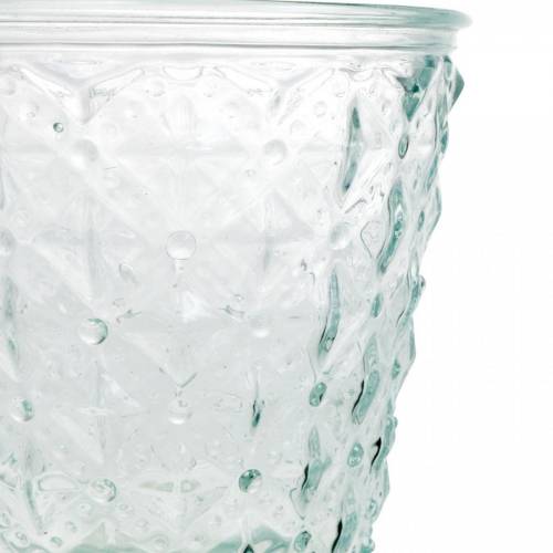 Floristik24 Lantern glass with base clear Ø13.5cm H18cm table decoration outdoor