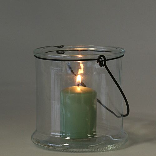 Product Glass lantern for hanging Ø12cm H12.5cm 2pcs