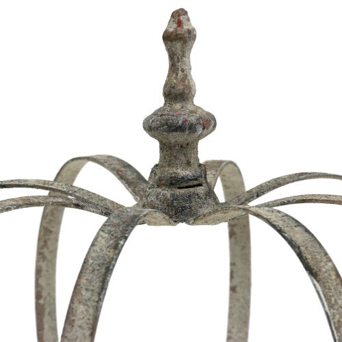 Floristik24 Windlight crown antique Ø20cm H23cm