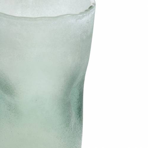 Floristik24 Glass lantern green frosted Ø10cm H15cm