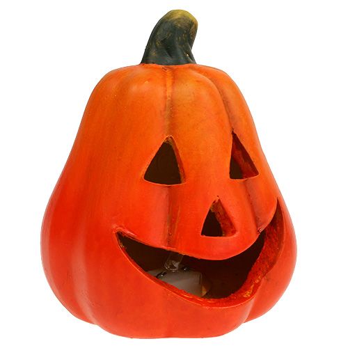 Floristik24 Lantern pumpkin with LED orange 10cm 4pcs