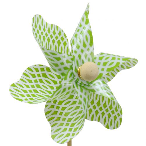 Floristik24 Windmill Mini Green-White Ø9cm 12p