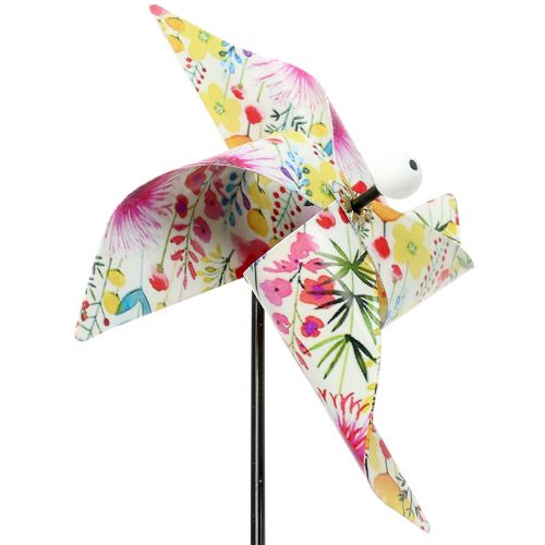 Floristik24 Summer decoration windmill Ø14cm colored on the stick 3pcs