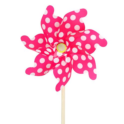 Floristik24 Windmill at the bar with points Fuchsia Ø30cm