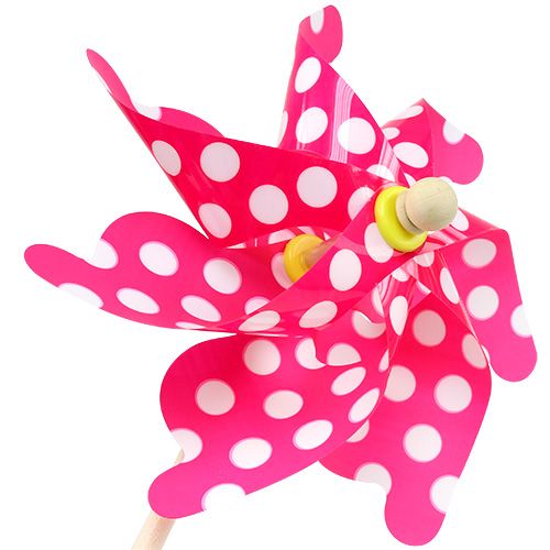 Floristik24 Windmill at the bar with points Fuchsia Ø30cm
