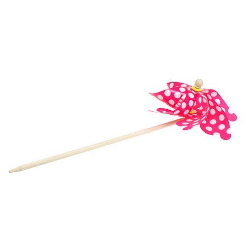 Floristik24 Windmill at the bar with points Fuchsia Ø30cm