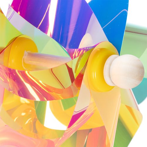 Floristik24 Windmill balcony, colorful eye-catcher, summer garden decoration, 75cm