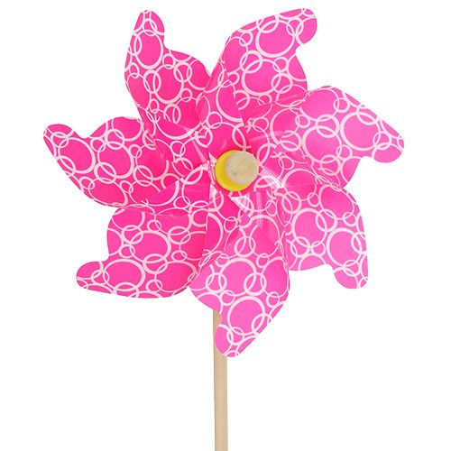 Floristik24 Windmill Ø42cm Pink L110cm