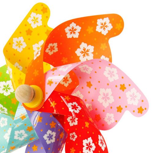 Floristik24 Garden stake windmill wind turbine garden decoration colorful Ø31cm H75cm